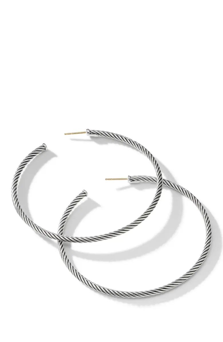 David Yurman Sculpted Cable Hoop Earrings | Nordstrom | Nordstrom