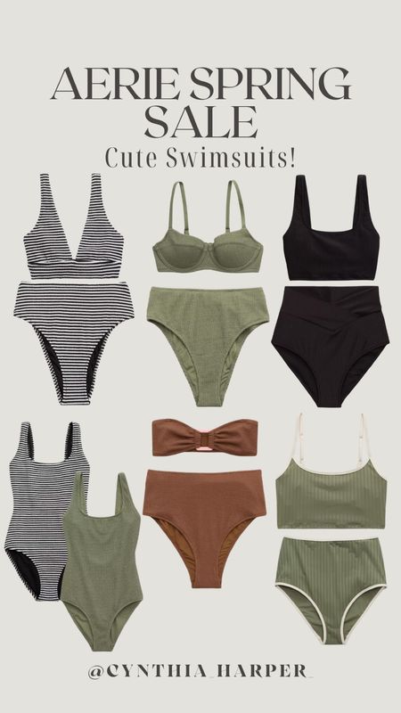 Aerie spring sale swimsuits! Cutest bikinis and one pieces for summer  