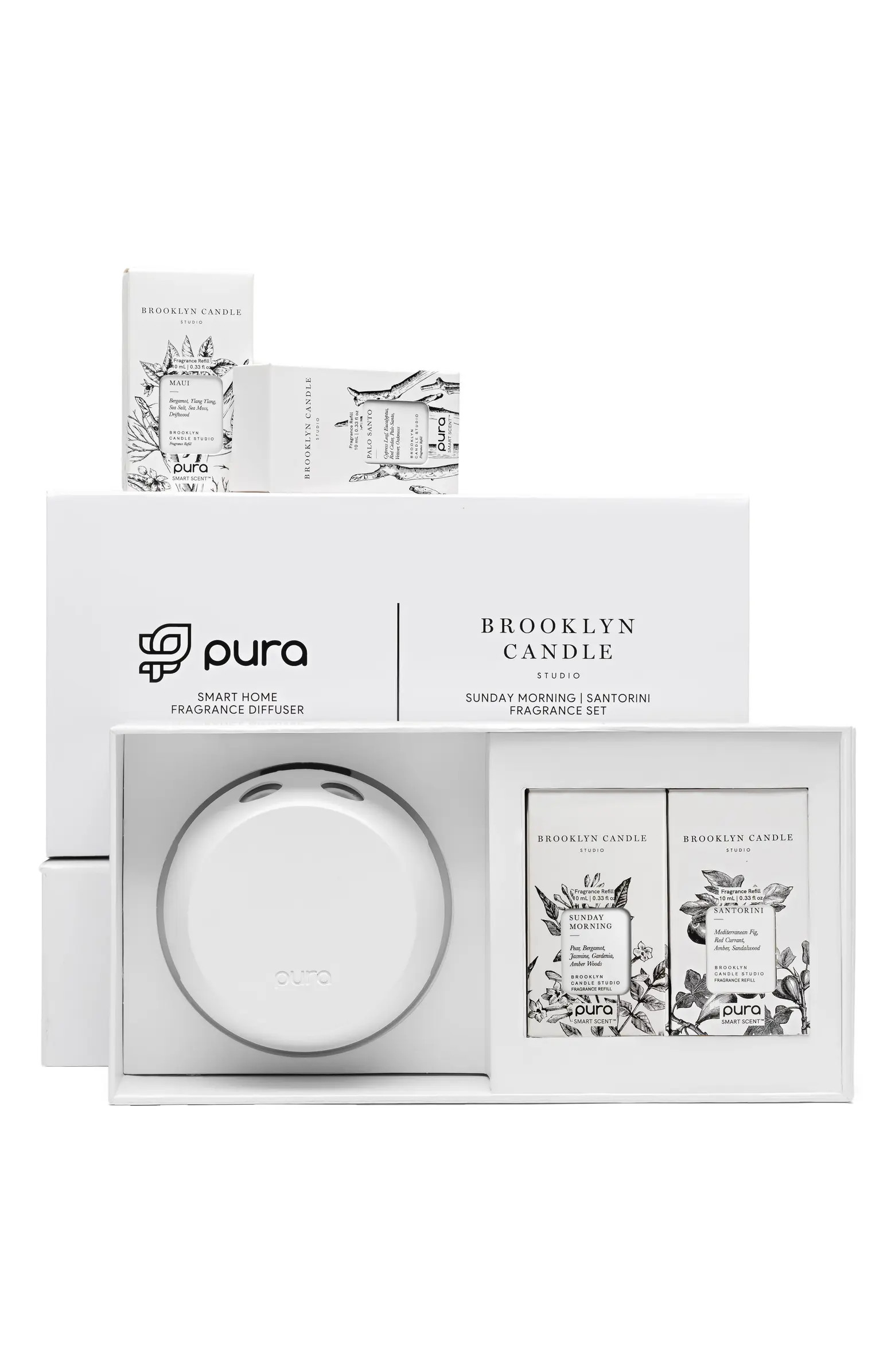 x Brooklyn Candle Best Sellers & Pura 4 Smart Fragrance Diffuser & Refill Set | Nordstrom