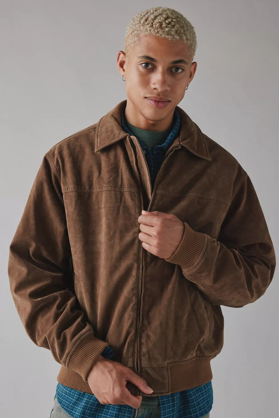 BDG Eric Suedette Bomber Jacket | Urban Outfitters (US and RoW)