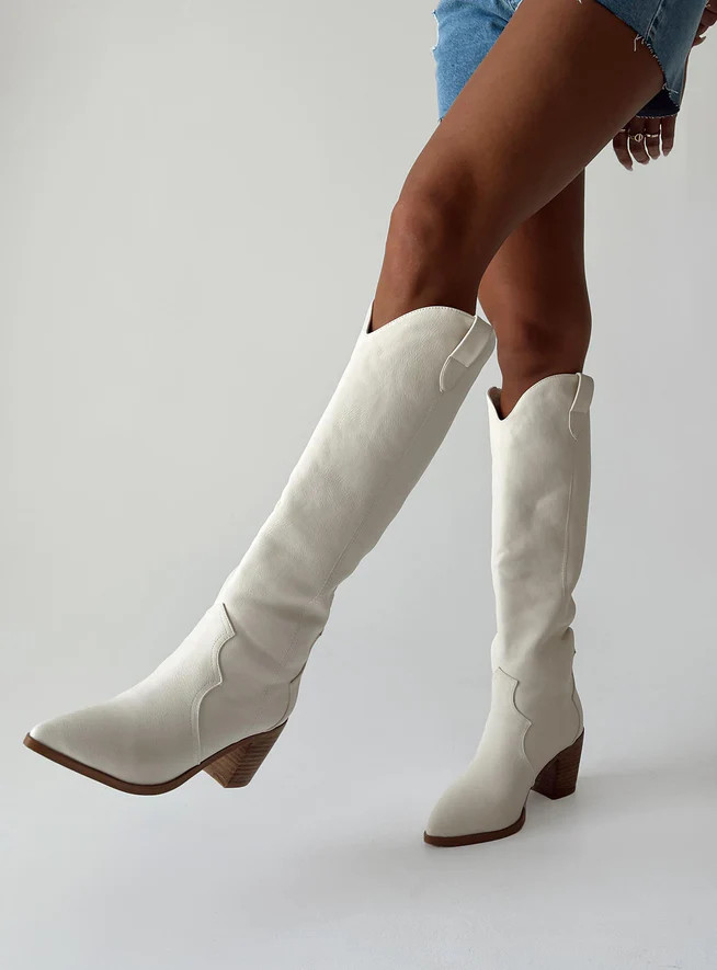 Billini Novena Boot Off White | Princess Polly US