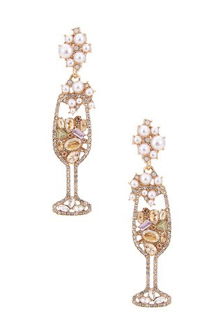 BaubleBar Champagne Earrings in Multi from Revolve.com | Revolve Clothing (Global)