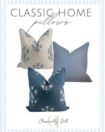 Blue and white, Amazon pillows, throw pillows, navy pillows 

#LTKhome