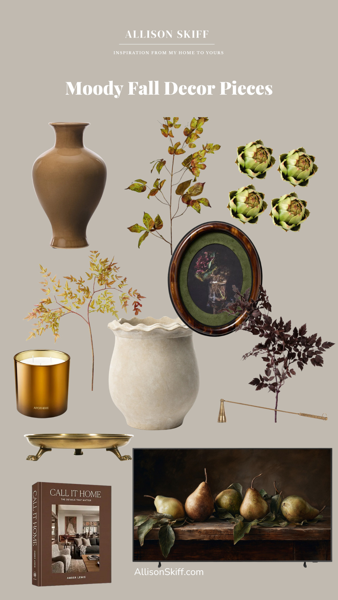 Moody fall decor is my love language. Rich textures, earthy tones, and a touch of vintage charm set the stage for cozy evenings at home. From sculptural vases and timeless art to seasonal branches and luxe candles, these are the pieces I’m styling this season to create a layered, collected look.

Shop all of my moody fall home decor finds to bring warmth and character into your space this autumn.

#falldecor #fallhome #cozyhome #fall #autumn #moody #interiordesign #decor  

 

#LTKSeasonal #LTKHome #LTKFindsUnder50