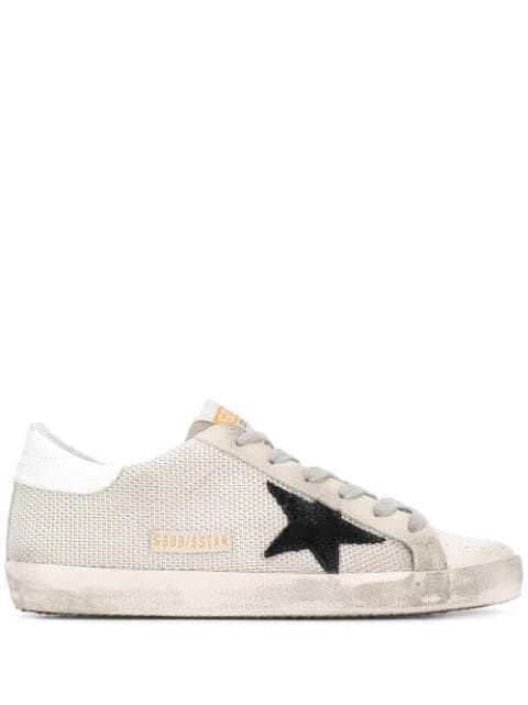 Golden Goose Super-Star lace-up Sneakers - Farfetch | Farfetch Global