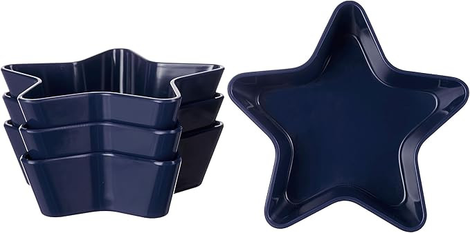 Supreme Housewares, Red Gourmet Art 4-Piece Patriotic Star Melamine 5 1/2-inch Bowl, Dessert | Amazon (US)