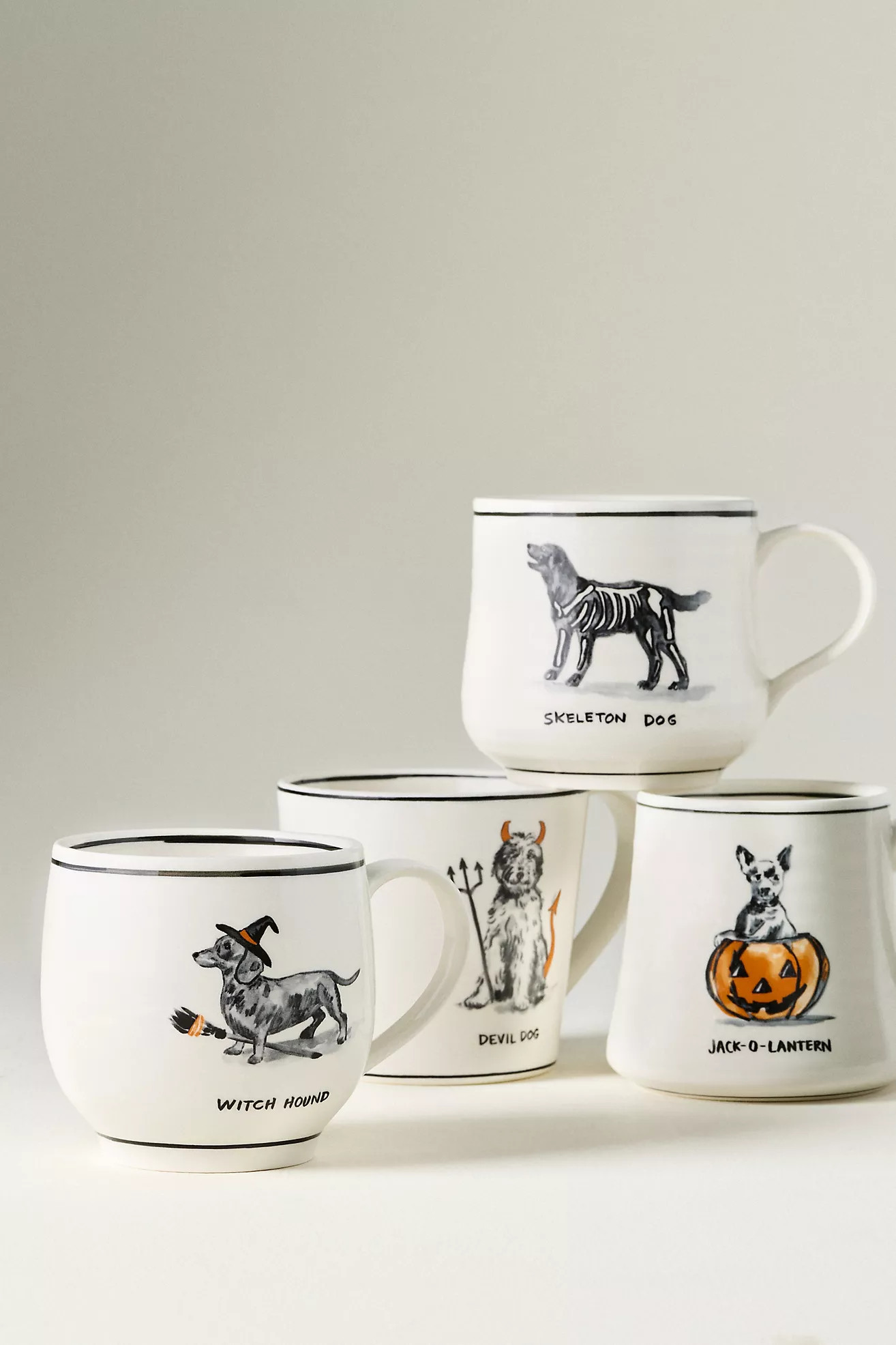 Molly Hatch Stoneware Halloween Dog Mug | Anthropologie (US)