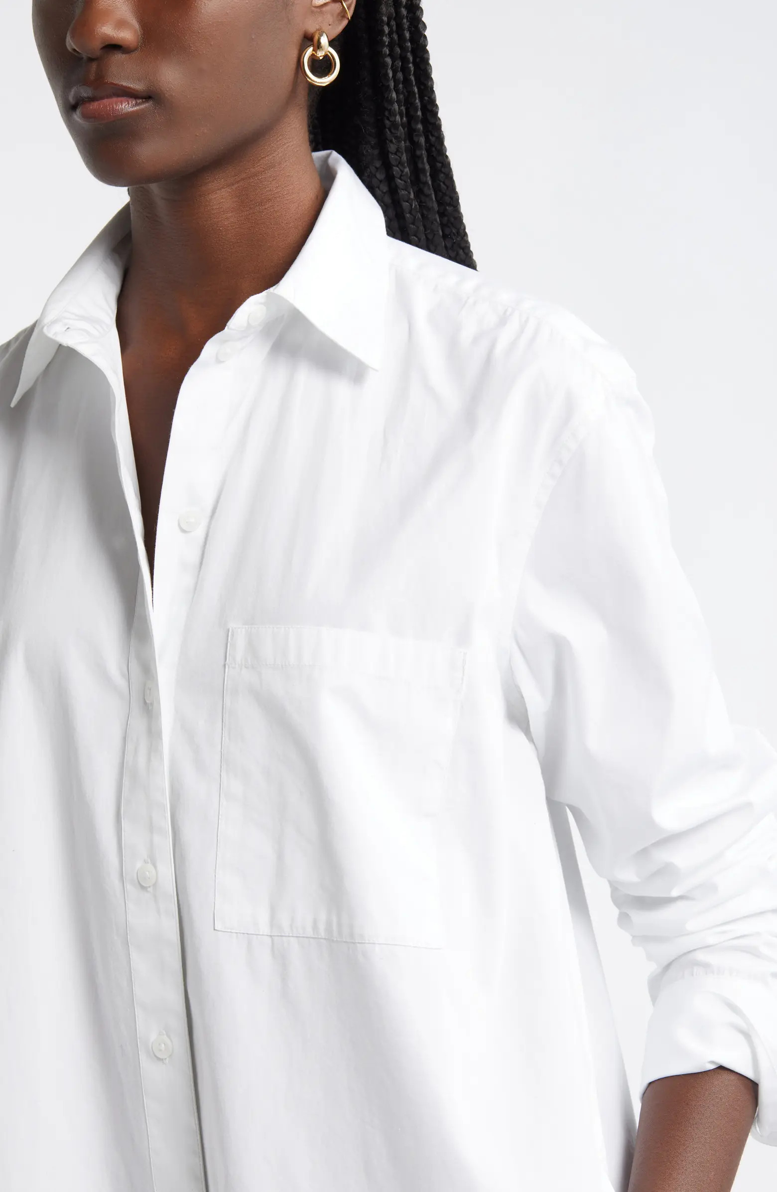 Nordstrom Long Sleeve High-Low Shirtdress | Nordstrom | Nordstrom