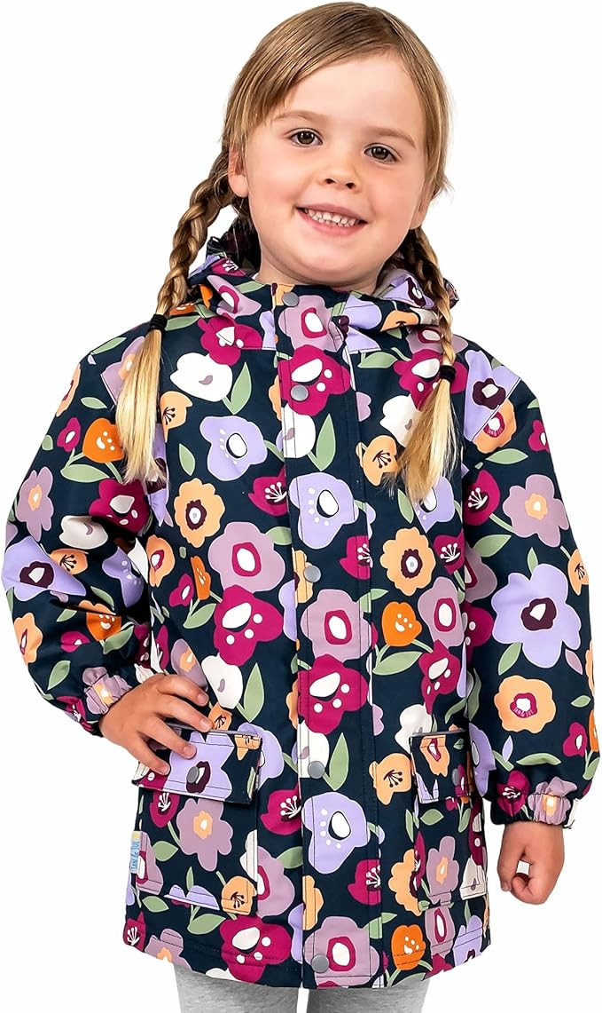 JAN & JUL Baby Toddler Kids Rain Jacket, Waterproof, Fleece-Lined, Cozy-Dry | Amazon (US)