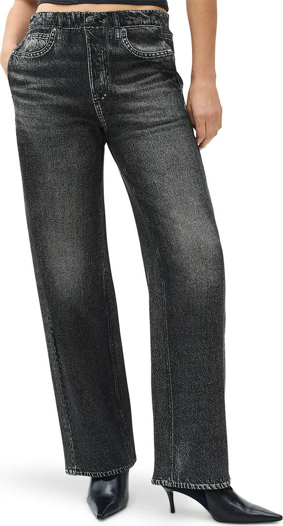 Miramar Wide Leg Cotton Fleece Sweatpant Jeans | Nordstrom