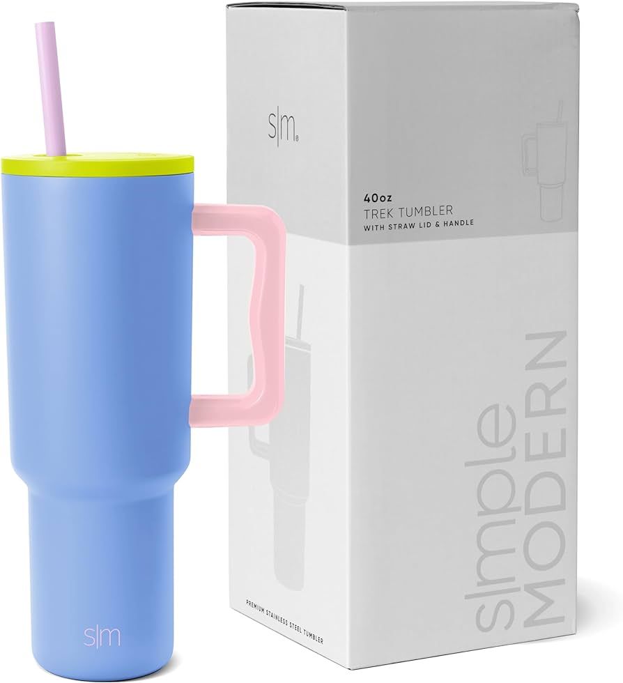 Simple Modern 40 oz Tumbler with Handle and Straw Lid | Insulated Reusable Stainless Steel Water Bot | Amazon (US)