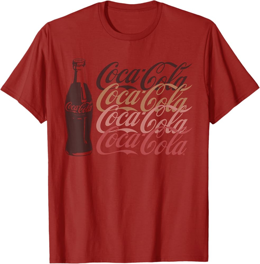 Coca Cola Logo Ombre T-Shirt | Amazon (US)
