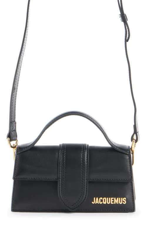 Jacquemus Le Bambino Top Handle Crossbody Bag in Black 990 at Nordstrom | Nordstrom