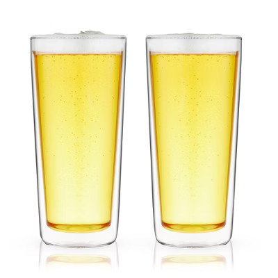 True Double Walled 16 oz Beer Glasses, Pint Glasses Set of 2 for Water, Iced Coffee, Game Night, Outdoor Party, Home Bar, Kitchen, Beer Gifts for Men | Target