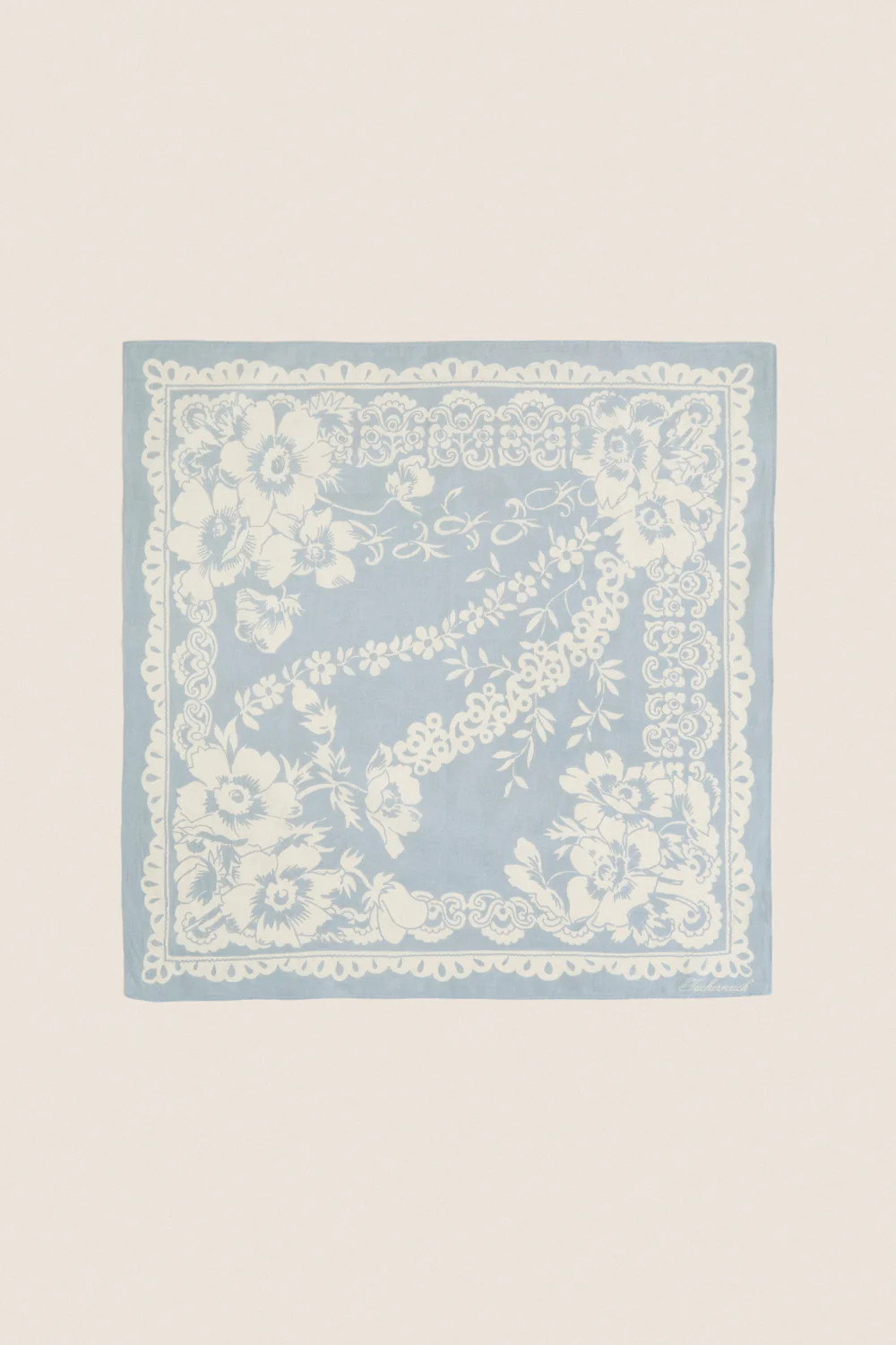 Washed Indigo Tropical Punch Cotton Scarf | Tuckernuck (US)
