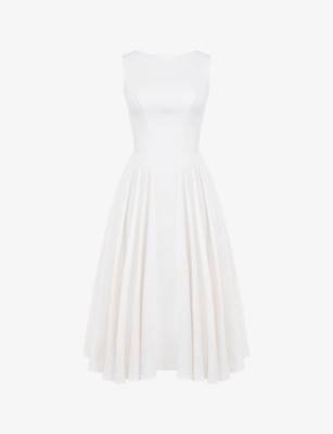 Cindy cut-out woven midi dress | Selfridges