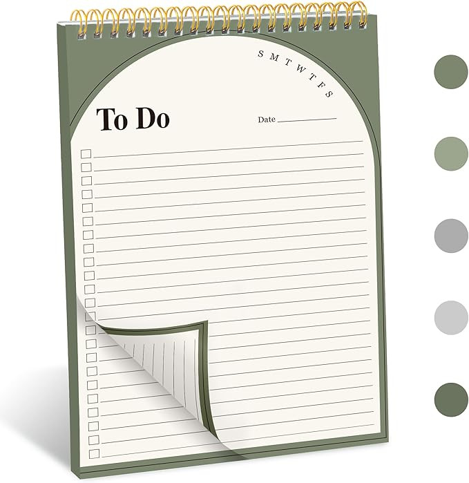 JOYMIA To Do List Notepad - 120 Pages Daily Planner Notepad Double Side Use To Do List Notebook P... | Amazon (US)