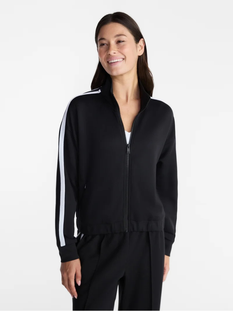Avia Women's Pique Knit Tennis Jacket, Sizes XS-XXXL | Walmart (US)