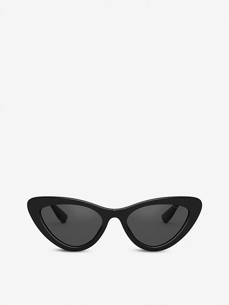 MU 01VS 55 cat eye-framed acetate sunglasses | Selfridges