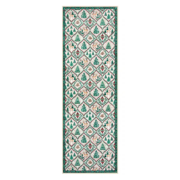 Laziya Christmas Elements Moroccan Full Area Rugs | Wayfair North America