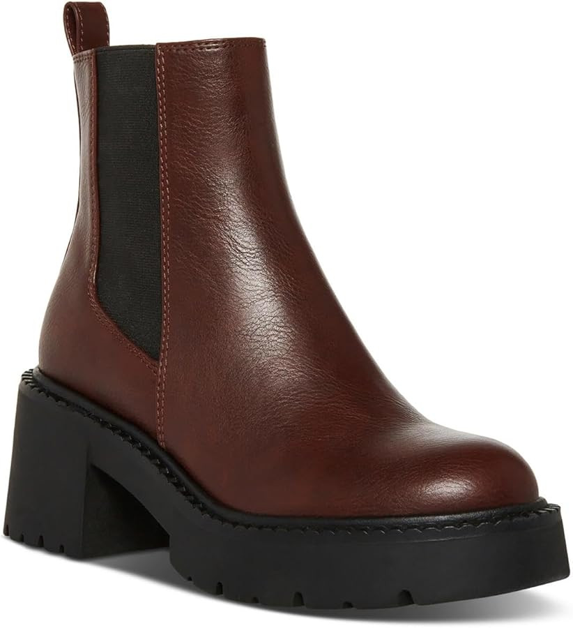 Madden Girl Womens Trust Faux Suede Lug Sole Chelsea Boots | Amazon (US)