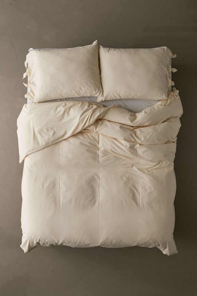 Knotted Edge Cross-Dyed Duvet Cover | Urban Outfitters (US and RoW)