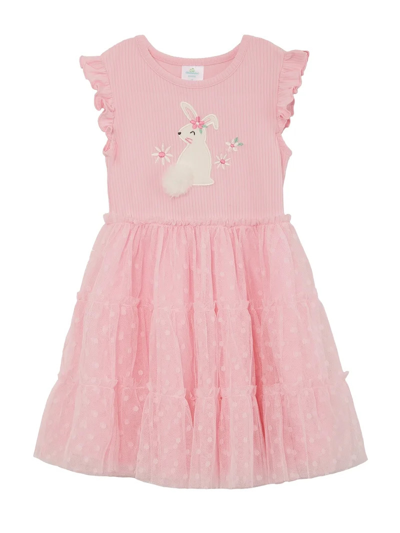 Way to Celebrate Toddler Girls Easter Tulle Tutu Dress, Sizes 12M-5T | Walmart (US)
