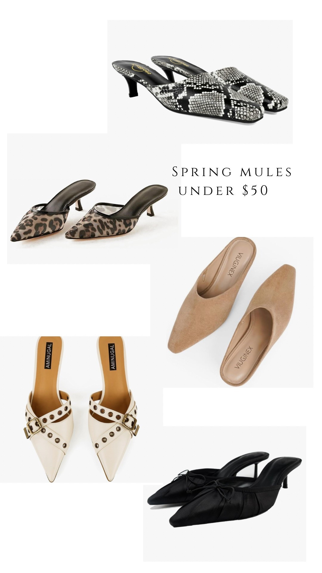Spring mules 🤍

#LTKSeasonal #LTKFindsUnder50 #LTKFindsUnder100
