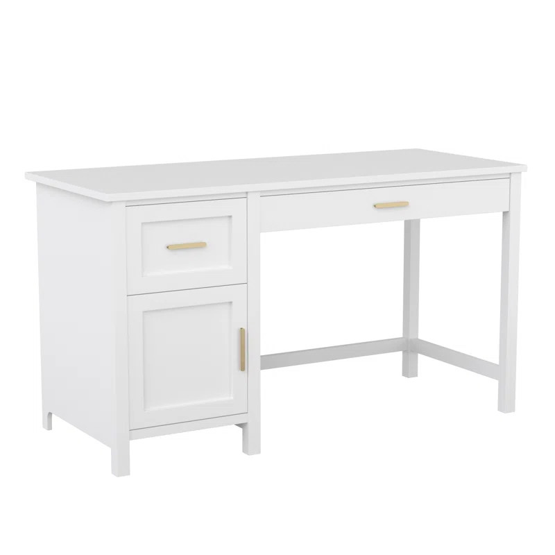 Teague Martha Stewart Shaker Style Home Office Desk with Storage | Wayfair North America