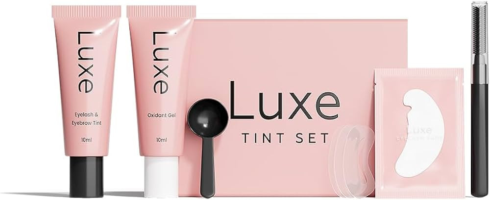 Luxe Cosmetics - Black Color Set for Lashes and Brows - Long Lasting Temporary Color (Up to 4 Wee... | Amazon (US)