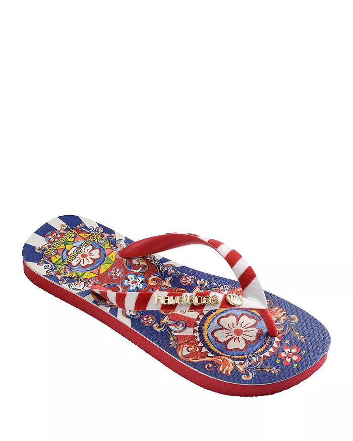 Women's Top Dolce & Gabbana Carreto Siciliano Flip-Flops | Bloomingdale's (US)