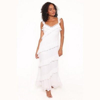 Petal and Pup Women's Virginia Maxi Dress - White L | Target