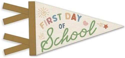First Day of School Pennant Felt Flag Sign, Back to School Pennant Flag for Boys Girls, Boho Colo... | Amazon (US)
