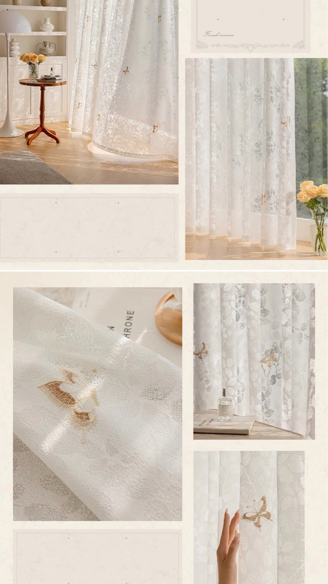 Semi-sheer curtain with Butterfly detail @Wayfair

#LTKHome #LTKSaleAlert