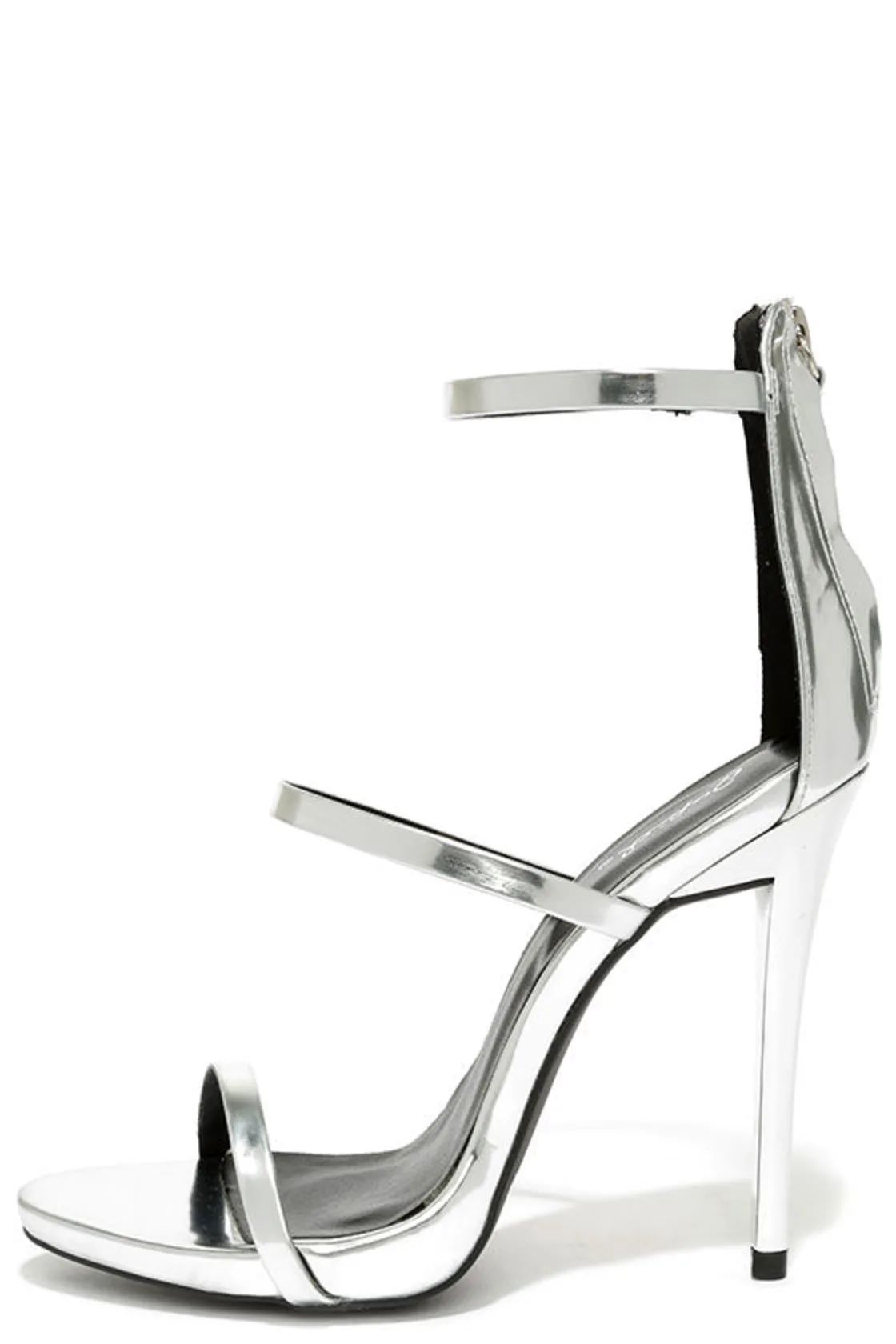 Magnetic Charm Silver Dress Sandals | Lulus (US)