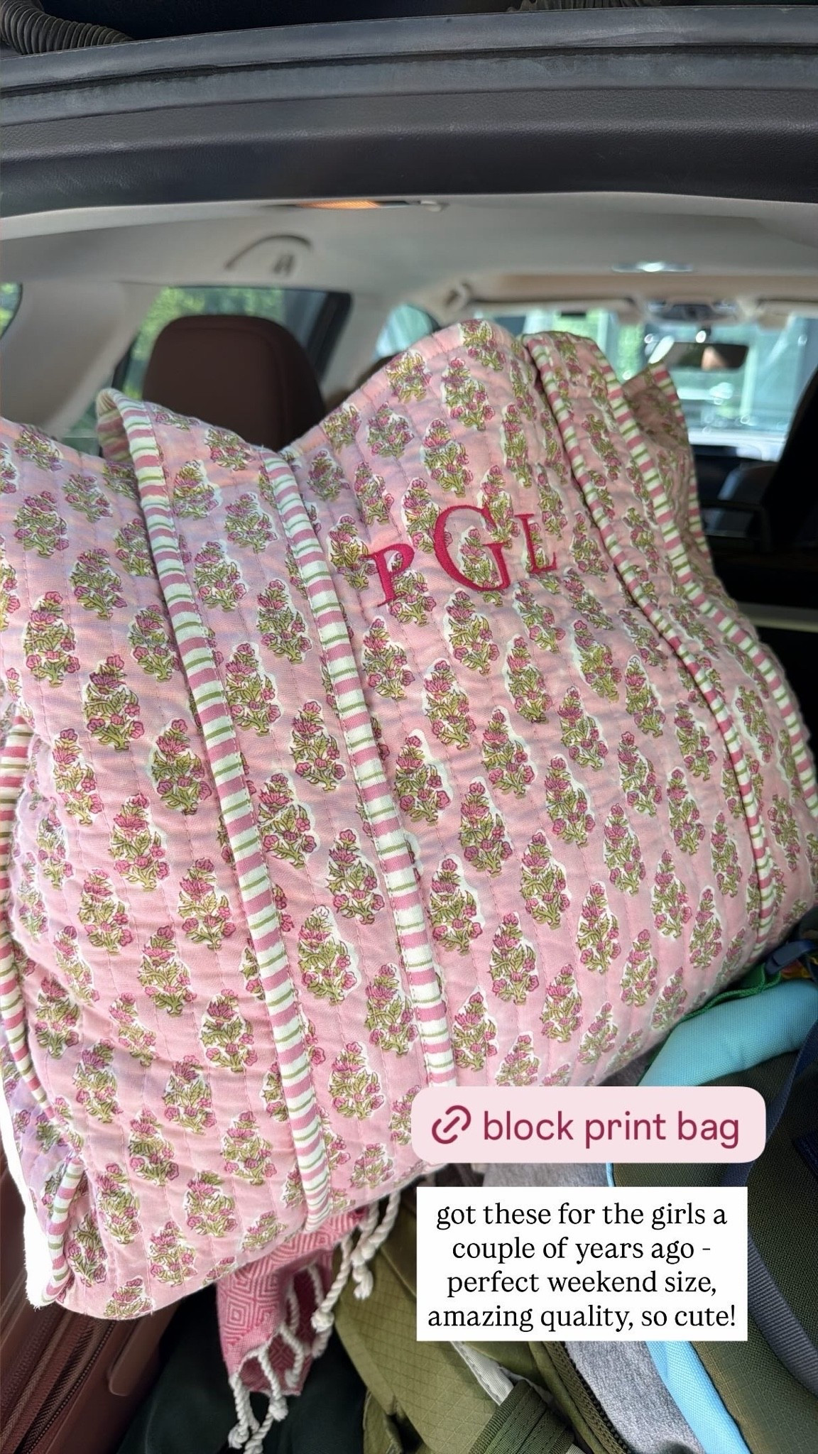 the cutest monogrammed weekender

#LTKTravel #LTKdayinmylife