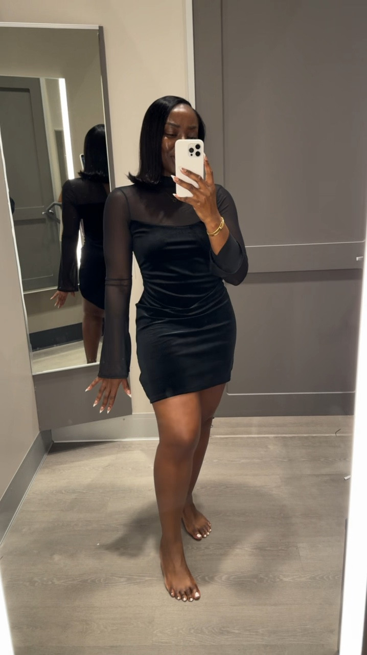 To me this dress is simple and cute! Especially the roofing at the midsection. It adds a little bit of pizzazz to it. I’m wearing a size small and I think that this would be great for you as a Thanksgiving outfit or a holiday party.

#LTKStyleTip #LTKHoliday