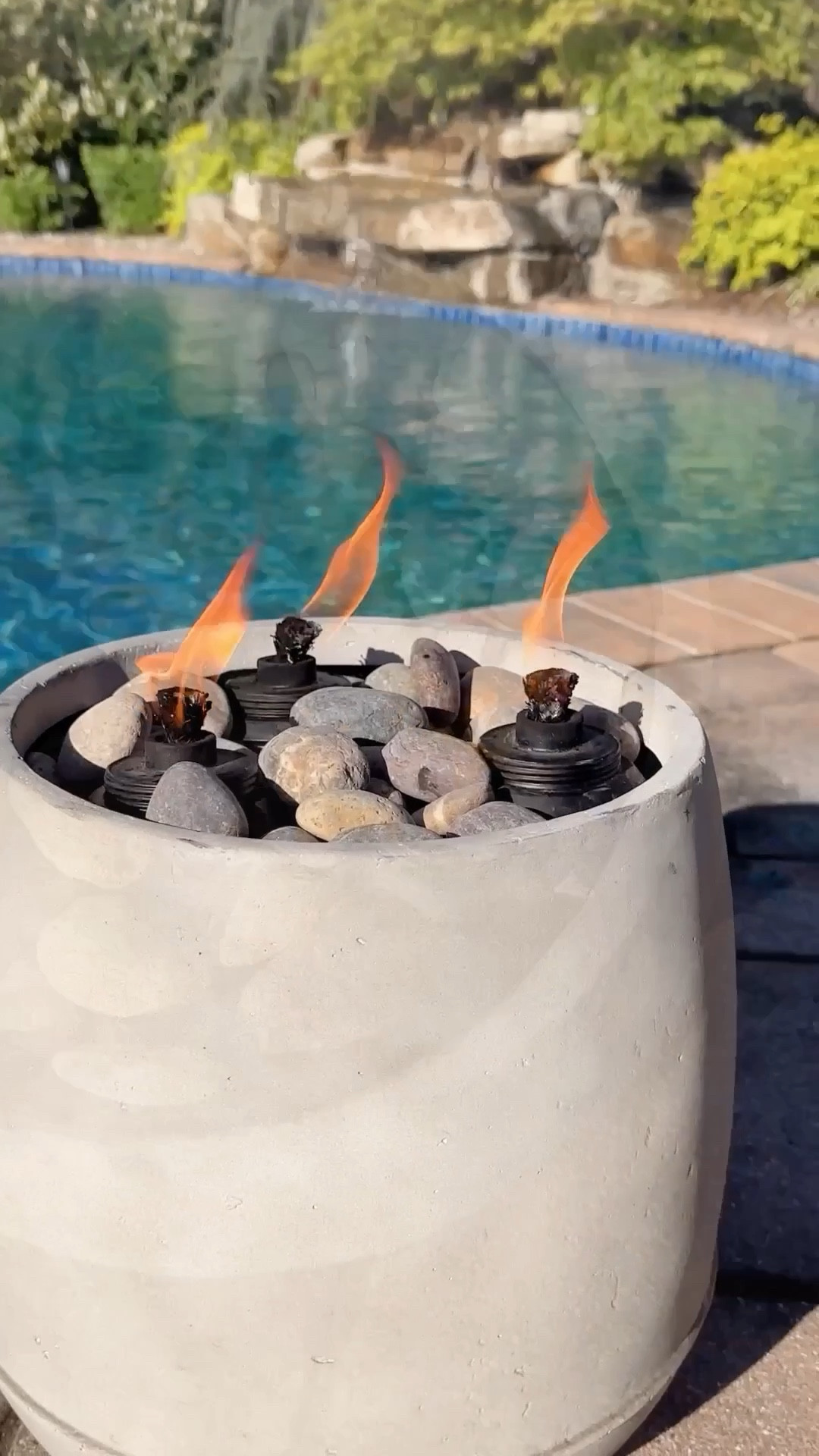 DIY Tiki Fire Bowl🔥Transform your backyard into a high-end resort with this chic and easy project. Elevate your outdoor space with island vibes, turning an ordinary planter into a luxurious fire feature in no time and keep the bugs away. 

#LTKhome #LTKswim #LTKSeasonal