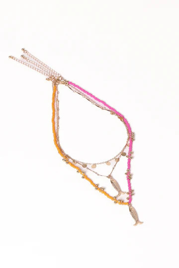 Tatiana Necklace - Gold/Multi | Petal & Pup (US)
