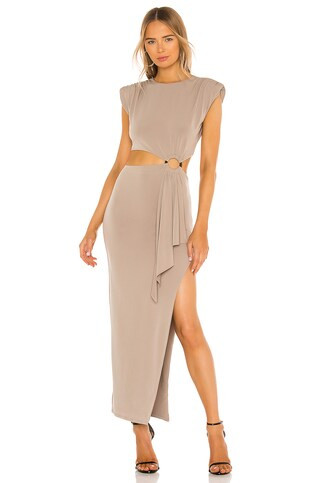 Lovers and Friends Encore Dress in Taupe from Revolve.com | Revolve Clothing (Global)