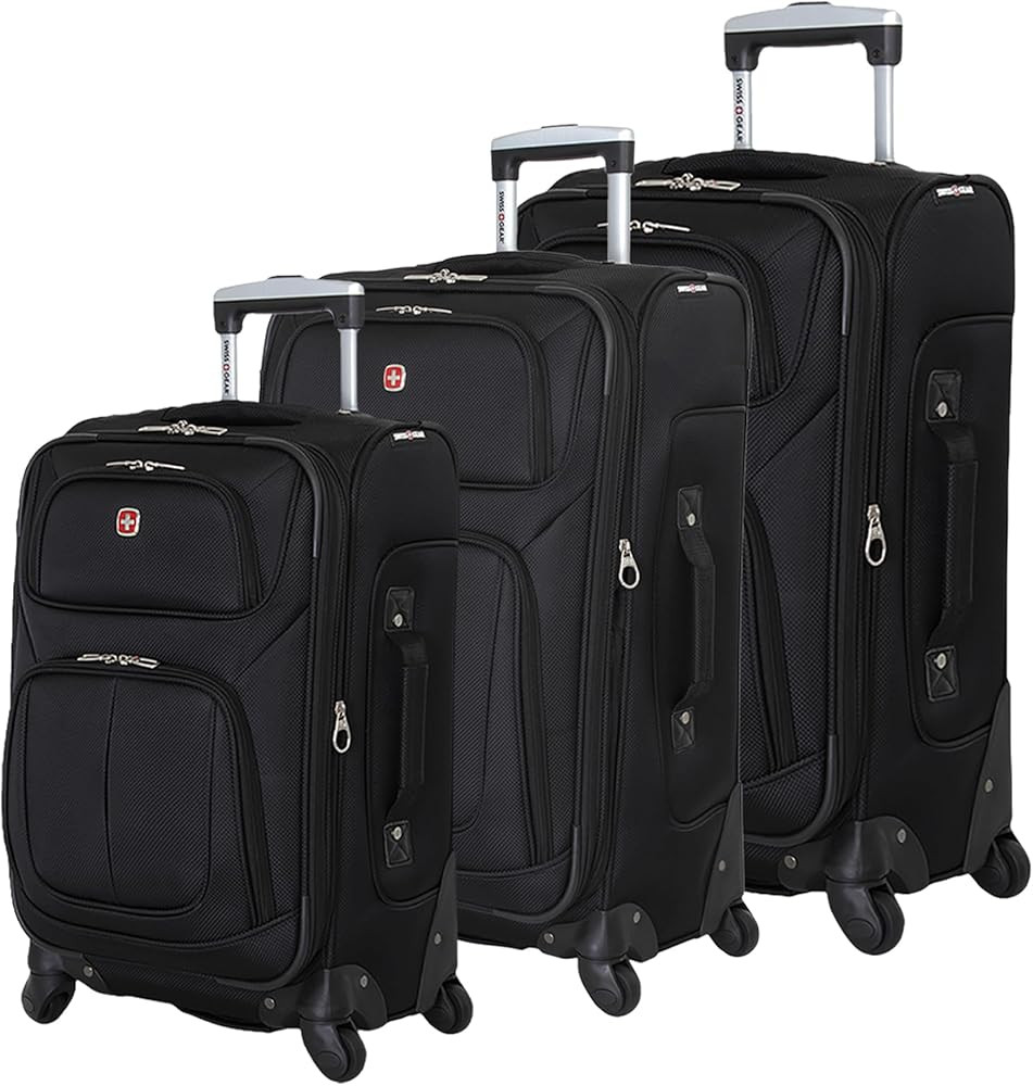 SwissGear Sion 3-Piece Set, Softside Expandable Luggage – 21 Inch Carry-On & 25 & 29 Inch Check... | Amazon (US)