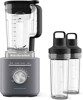 KitchenAid Pure Power Blender with 2 Personal Blending Jars, 1700 Watt Peak Power*, KSB2078, Matt... | Amazon (US)