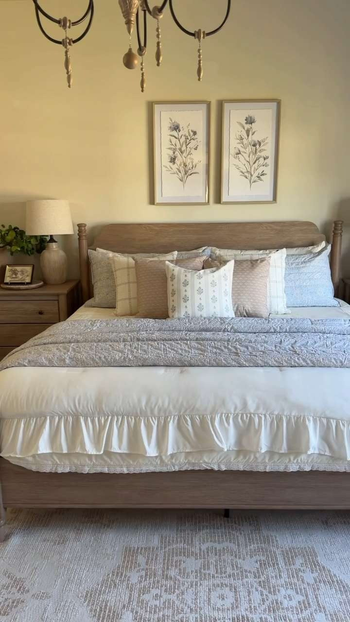 Our new bedding just launched!! Pair it with our Monroe bedroom furniture and our spring pillows and you have the most beautiful space!!  

 #LTKSeasonal #LTKHome