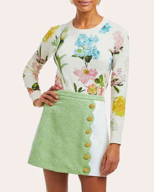 Winslet Embroidered Mini Skirt | Olivela