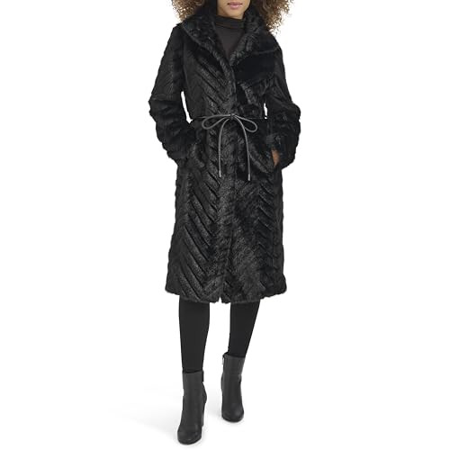 Kenneth Cole Women's Outerwear Coat,black,LARGE | Amazon (US)