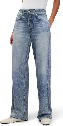 rag & bone Miramar Wide Leg Cotton Terry Sweatpant Jeans | Nordstrom | Nordstrom