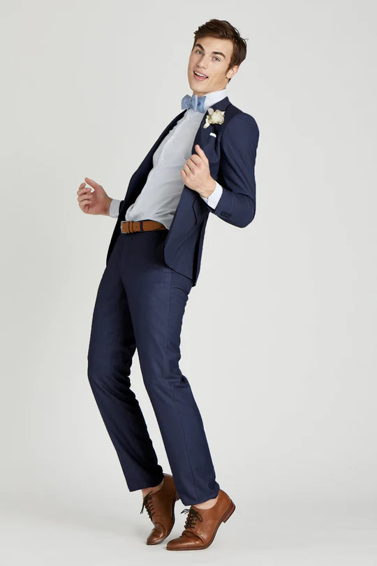 Brilliant Blue Suit by SuitShop | Birdy Grey