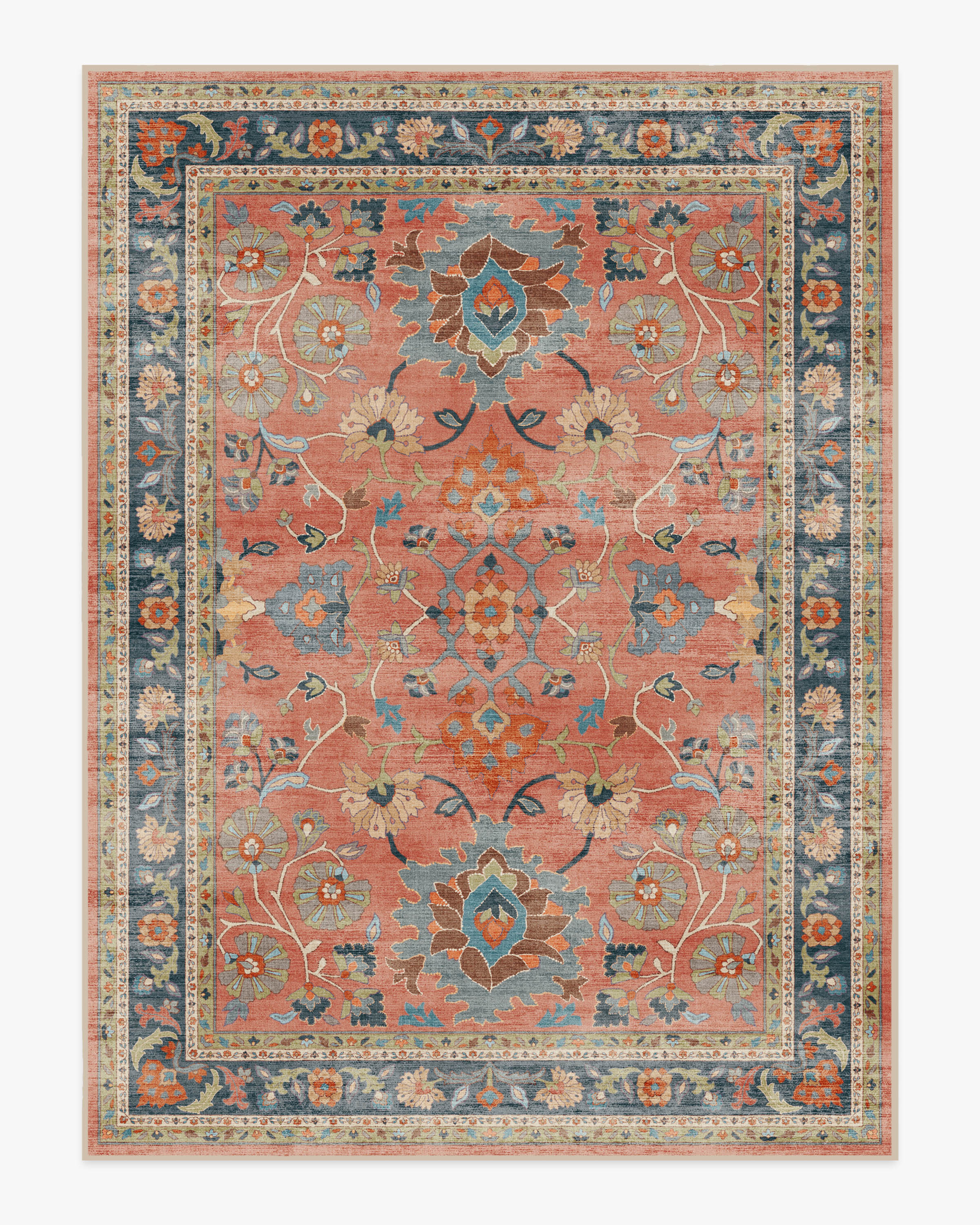 Calabria Coral Multicolor Rug | Ruggable US | Ruggable