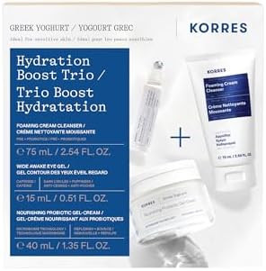 Amazon.com: KORRES Greek Yoghurt Hydration Boost Trio Set, 3-Step Skin Care Kit with Foaming Crea... | Amazon (US)
