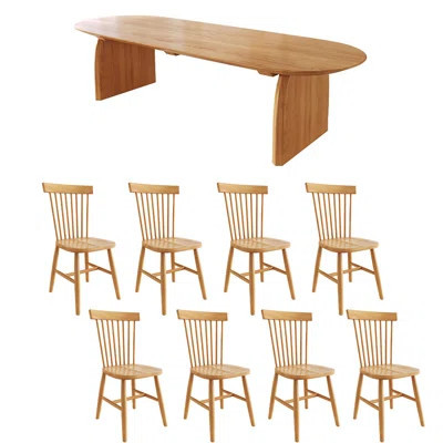 Wabi-sabi Simple Solid Wood Dining Table Sets. | Wayfair North America